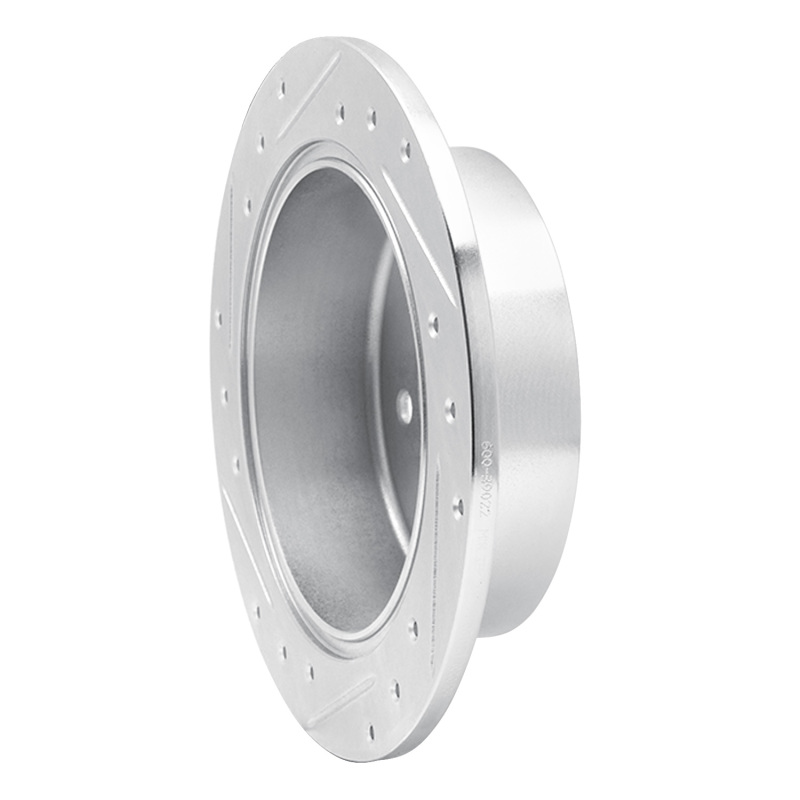 Chrysler 200 Brake Rotor (1) - Rear Right - R1 Concepts - Drilled & Slotted - Silver - `07-`17